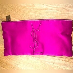 YSL Makeup Pouch / Fuchsia Pink